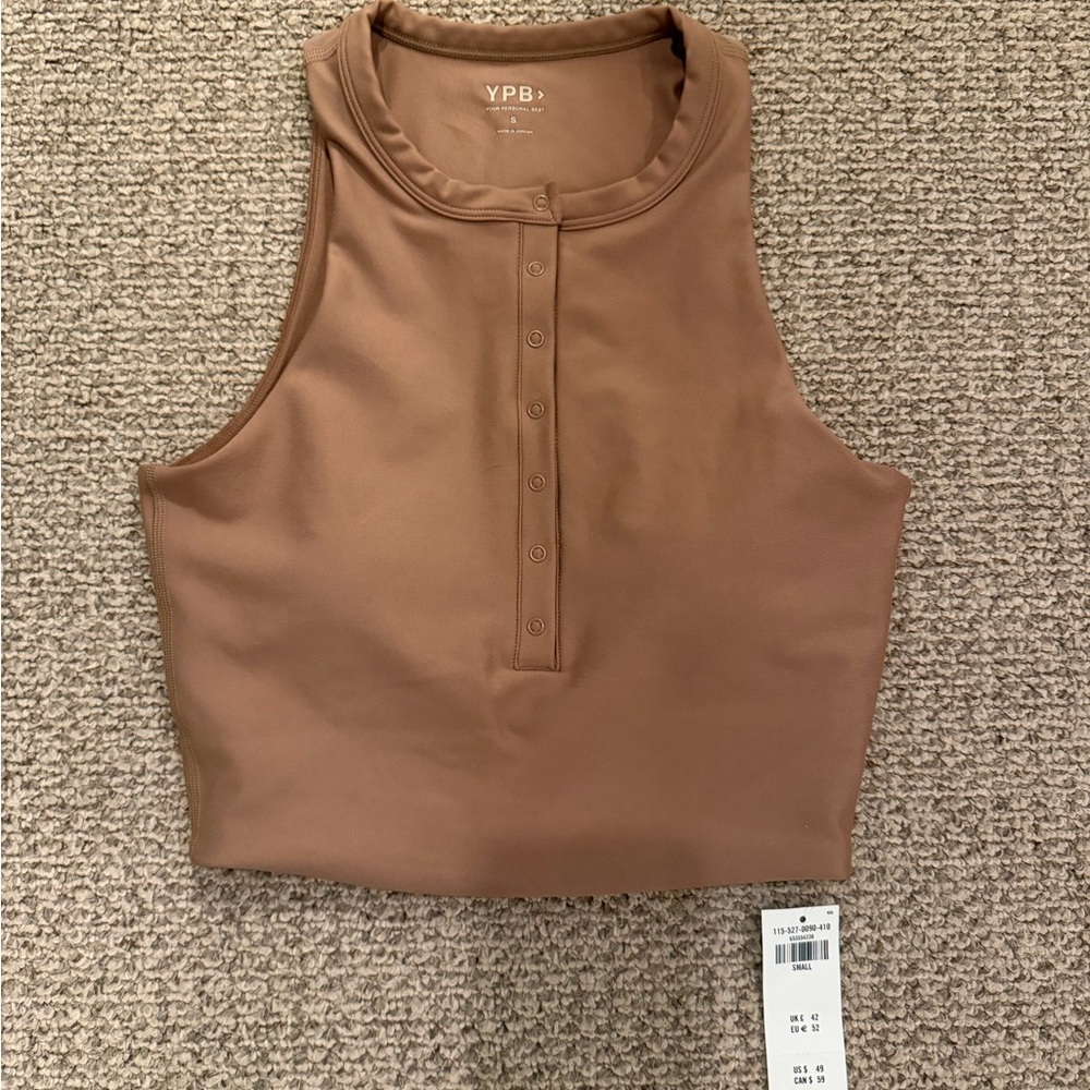 Abercrombie YPB Women's Brown cropped tank tank top small
